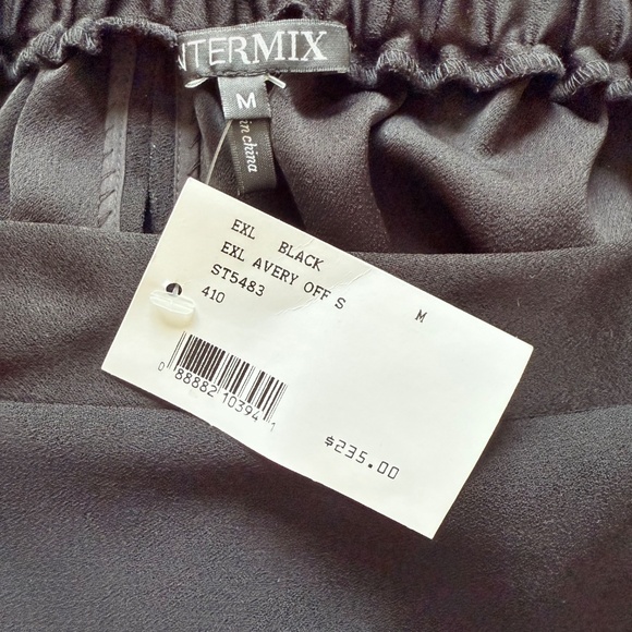Intermix Avery Peekaboo Blouse in Black, Sz M (NWT) - Picture 5 of 5